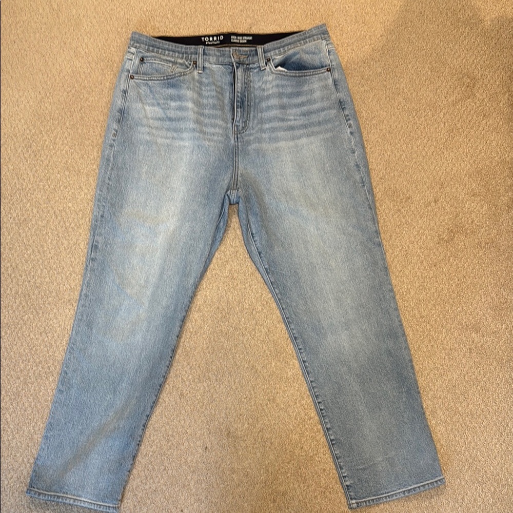 Torrid  Women's High Rise Light Blue Jeans size 18